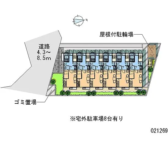 ★手数料０円★行田市本丸　月極駐車場（LP）